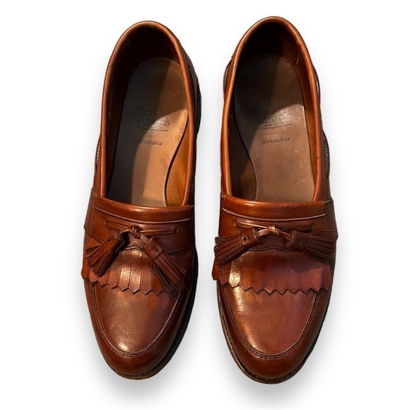 Allen Edmonds Alexandria Tassled Fringe Loafers Leather Kiltie Designer Mens 11 - Picture 2 of 10